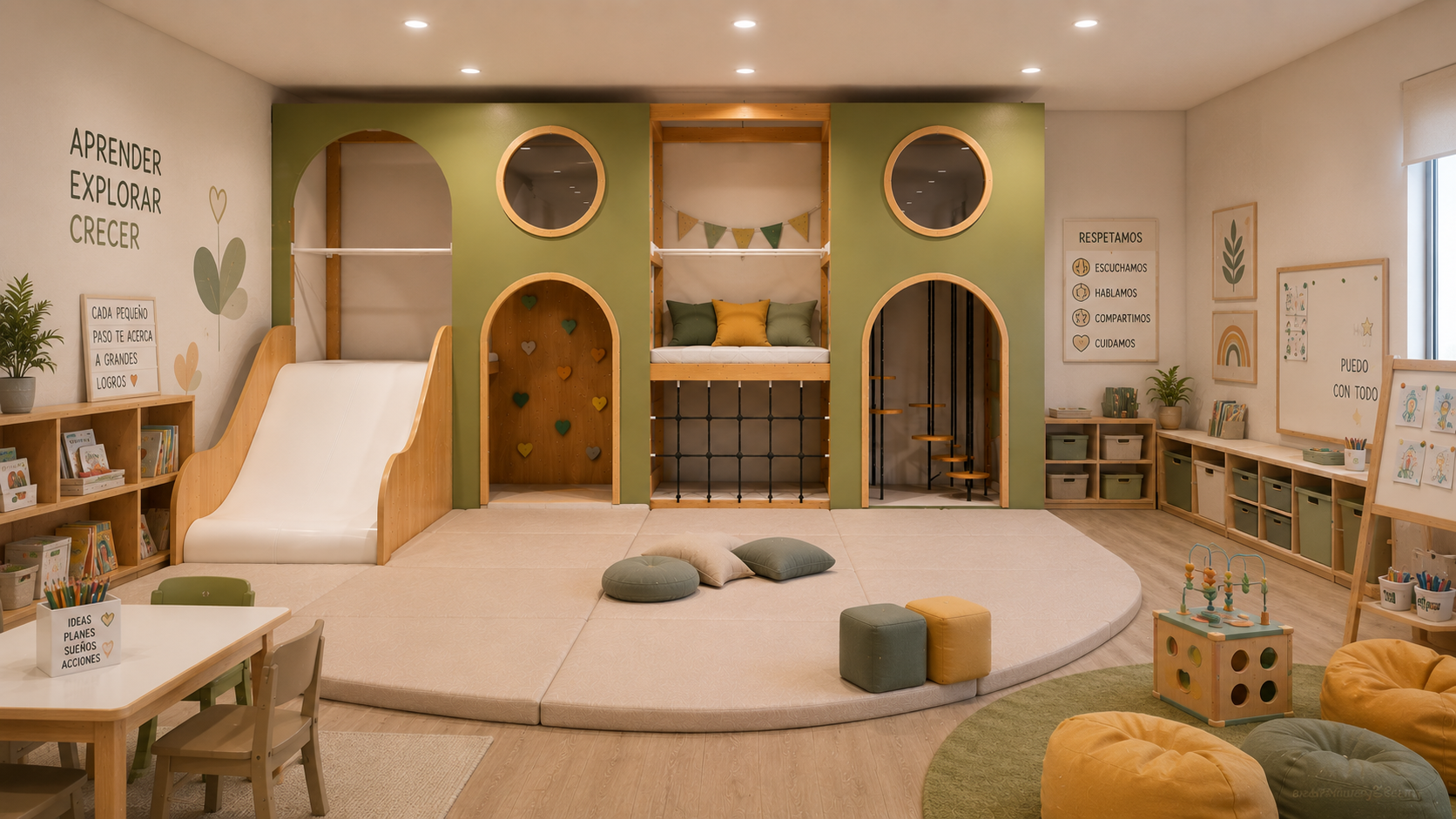 Atmosfera Wood Play Tower M — Natura, setor Escolas