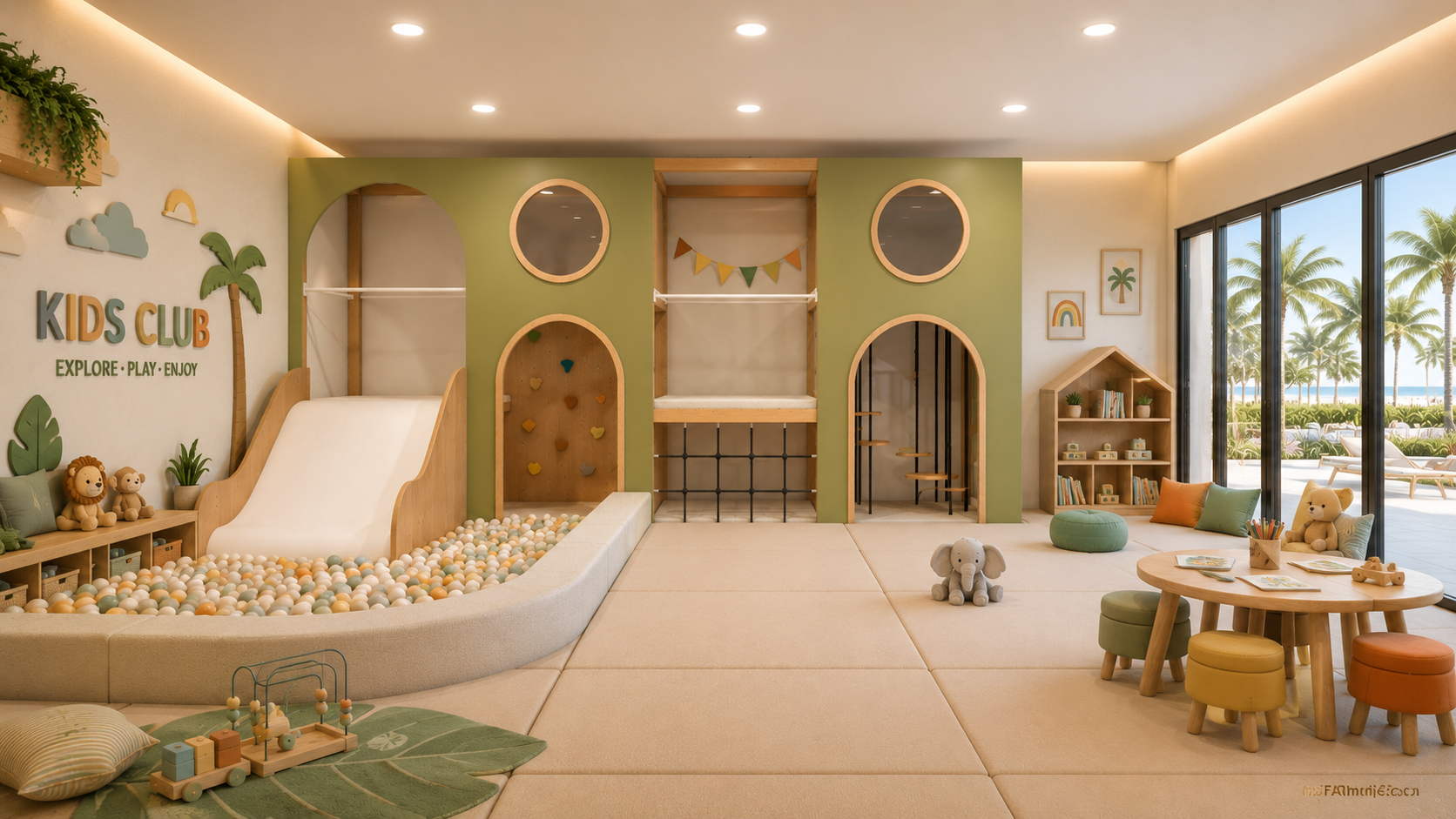 Atmosfera Wood Play Tower M — Tropical, setor Hotéis