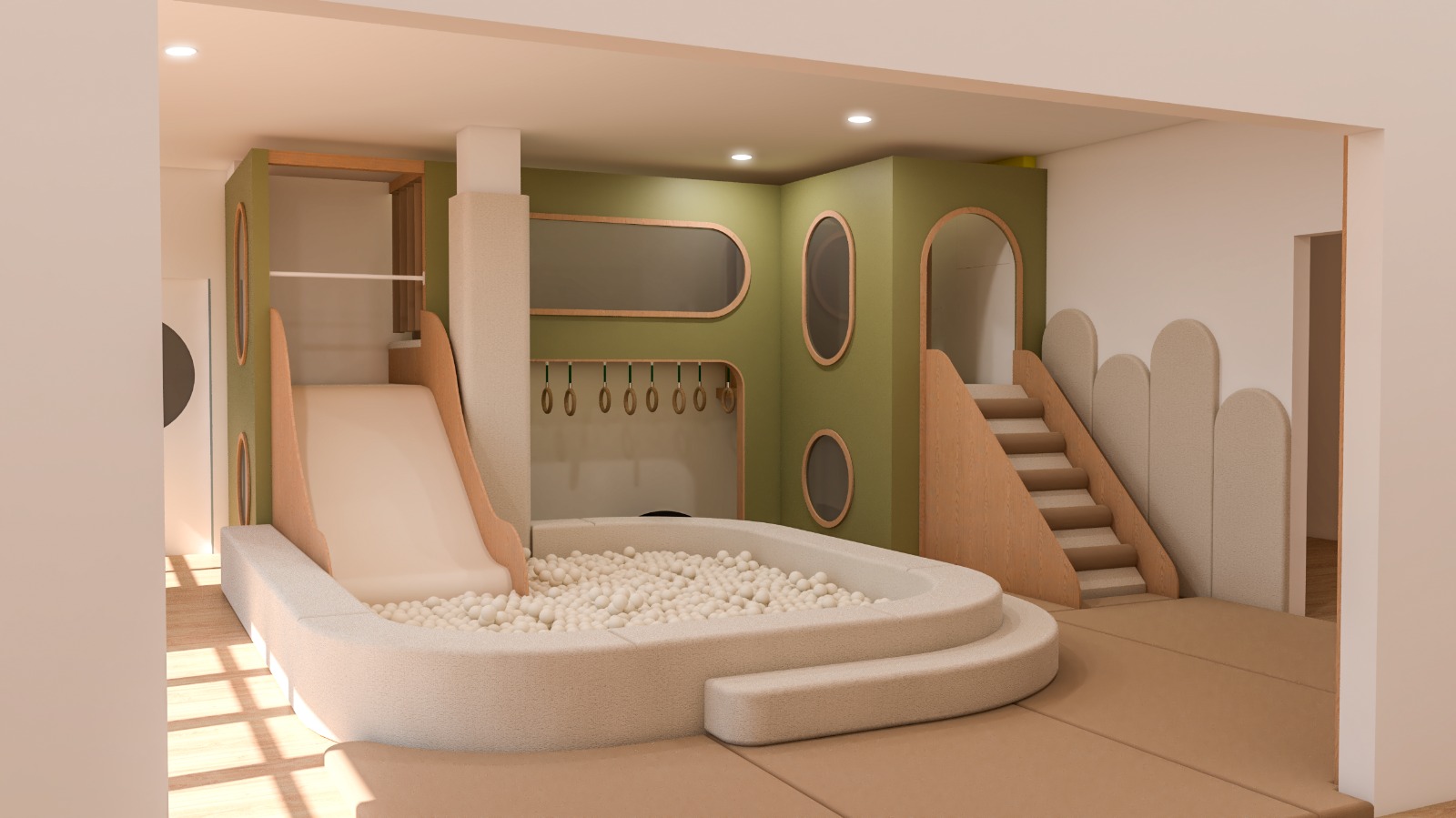 Atmosfera Wood Play Village M — Organic, setor Clínicas