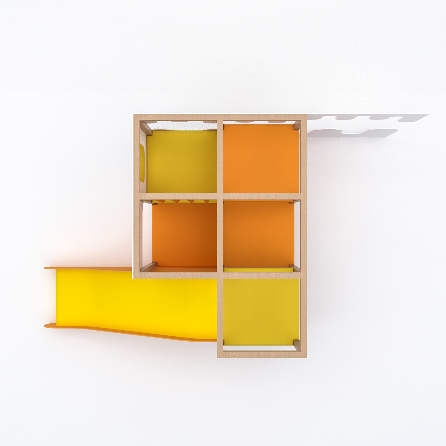 Projecto Wood Play Neat Kids — visualização 3D